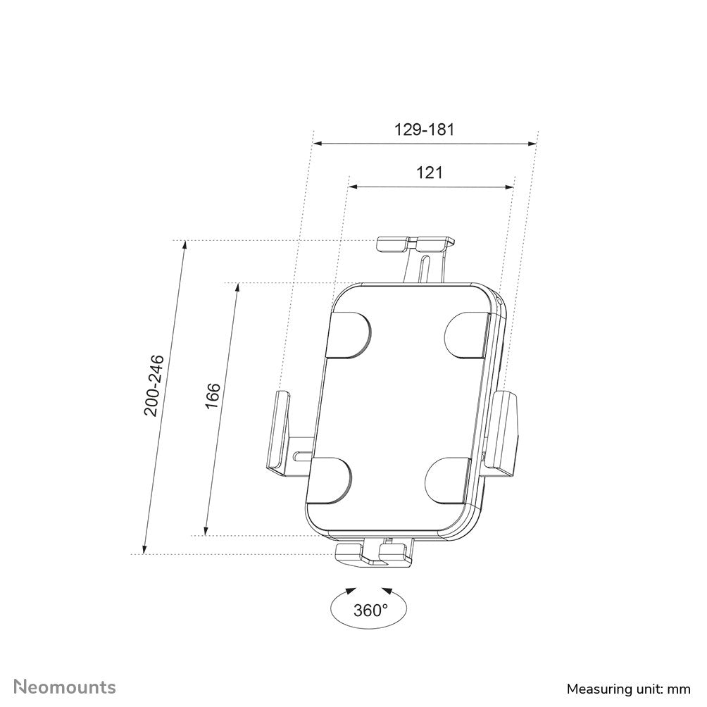 Neomounts By Newstar Soporte De Pared Para Tablet 100x100 Mm 1kg 7.9-11'' Blanco