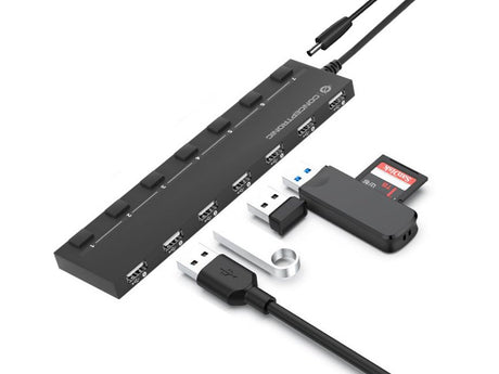 EAN 4015867226117 - Conceptronic HUBBIES08B hub de interfaz USB 2.0 480 Mbit/s Negro imagen 6