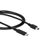 Startech Cable Usb-C A Mini Displayport 4k 60hz 1m Negro Cdp2mdpmm1mb