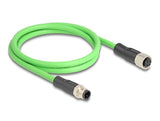 Delock 80407 Cable M12 Codificado D 4 Pin Macho A Hembra Pur (Tpu) 2 M