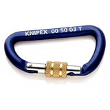 EAN 4003773081371 - Knipex 00 50 03 T BK mosquetón de escalada Mosquetón de bloqueo Con forma de D Aluminio Azul 2 pieza(s) imagen 2