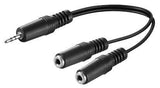 Microconnect Audll02 Cable De Audio 0,2 M 3,5mm 2 X 3.5mm Negro