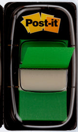 Marcador Index Post-It Mediano 3m  Dispensador 50 Unidades Verde