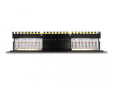 Delock 66876 Panel De Parcheo 1u, Patch Panel Negro, Cat6a, Negro, Metal, 1u, 482,6 Mm, 100 Mm