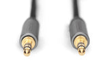EAN 4016032481263 - Digitus DB-510110-010-S cable de audio 1 m 3,5mm Negro imagen 2