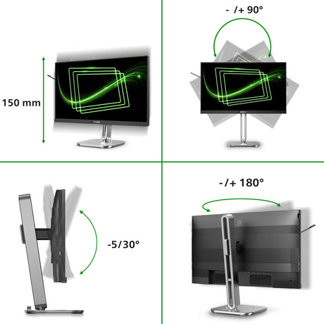 EAN 8721038001747 - Philips 5000 series 24B2G5301/00 pantalla para PC 60,5 cm (23.8") 1920 x 1080 Pixeles Full HD LCD Negro imagen 4