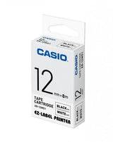 Casio Cinta Para Etiquetadora 8m X 12mm Negro/Blanco