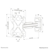 Neomounts Select Screen Wall Mount (Full Motion, 2 Pivots, Vesa 200x200) (Wl40s-840bl12