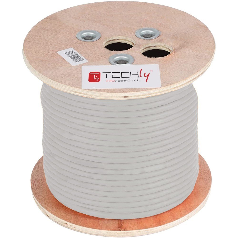 Techly Itp-C5f-305-Ris Cable Cat5e F/Utp Lszh 305m 100% Cu Gris