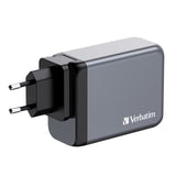Cargador Gan De Pared Universal Verbatim Gnc-200 3xusb Tipo-C 1xusb 200w