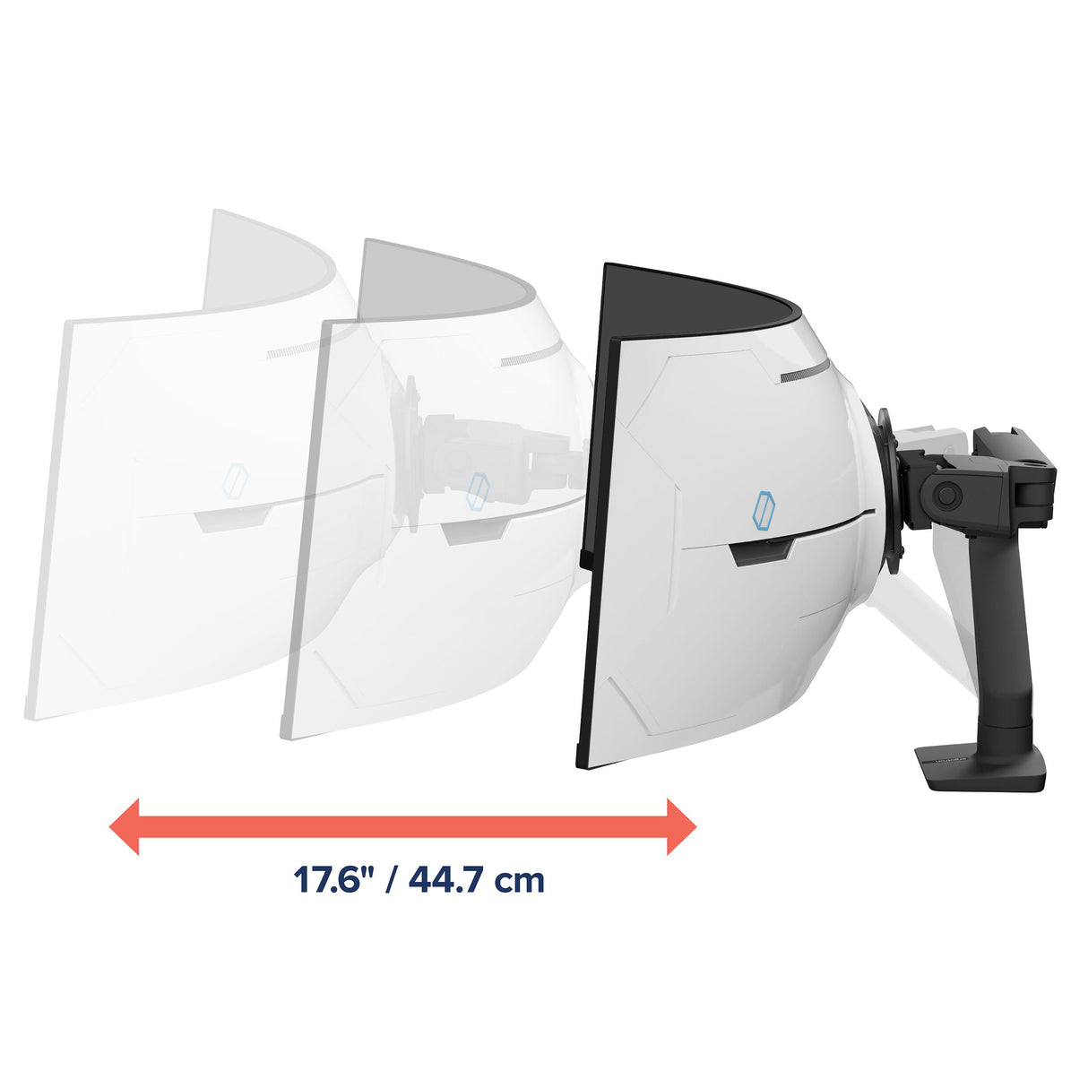 EAN 698833091939 - Ergotron HX Series HX ARM WITH VERY HEAVY DUTY PIVOT DESK 144,8 cm (57") Escritorio Negro imagen 7