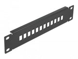 Delock 10 Lwl Patchpanel 12 Port Für Sc Simplex   Lc Duplex 1 He Schwarz