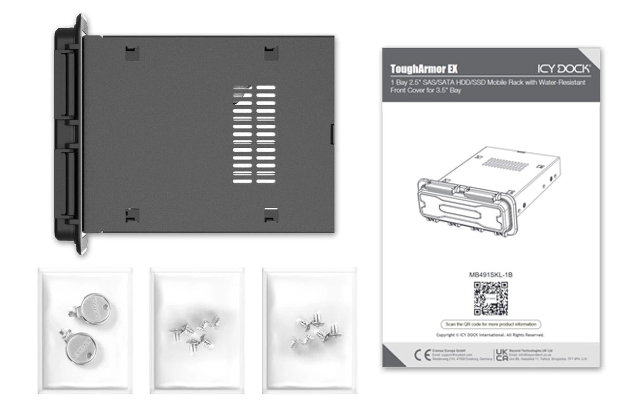EAN 4713227446143 - Icy Dock MB491SKL-1B caja para disco duro externo Carcasa de disco duro/SSD Negro 2.5" imagen 8