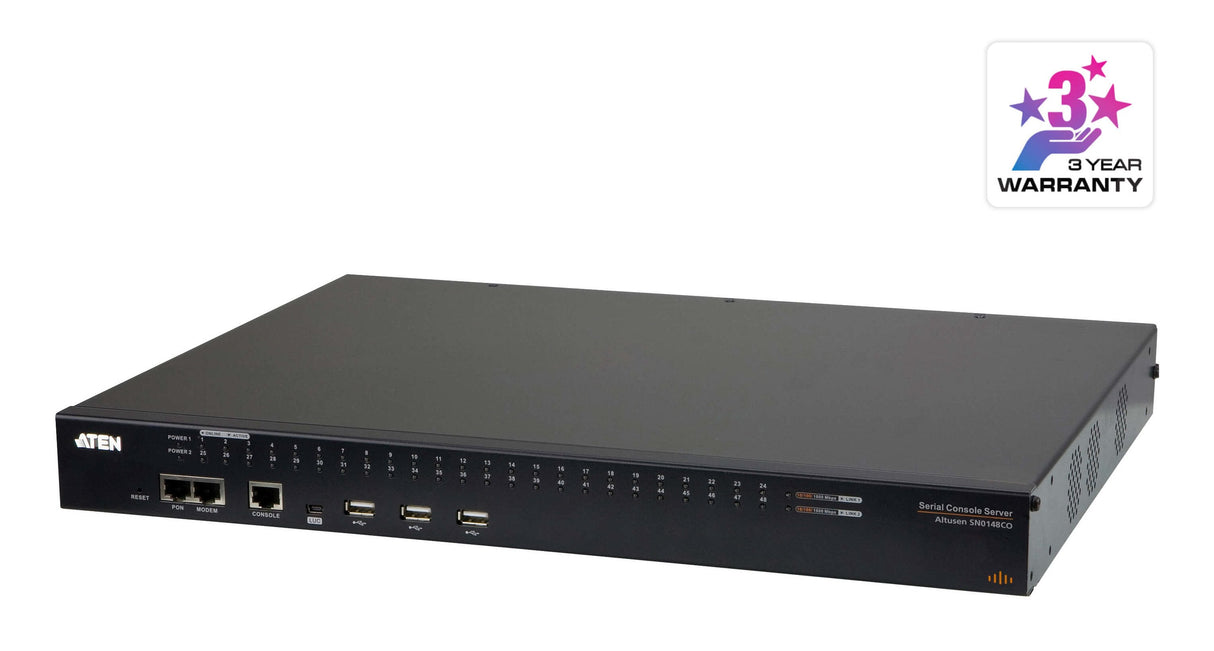 48-Port Serial Console Server With Cisco Support, Auto-Sensing Dte/Dce, Usb Storage Support And Power/Lan Redundancy