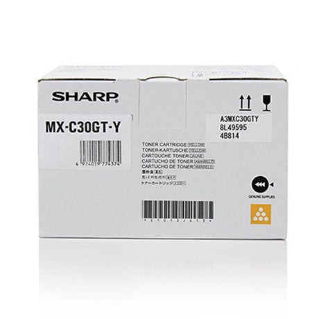 EAN 4974019774374 - Sharp MXC30GTY cartucho de tóner 1 pieza(s) Original Amarillo imagen 1