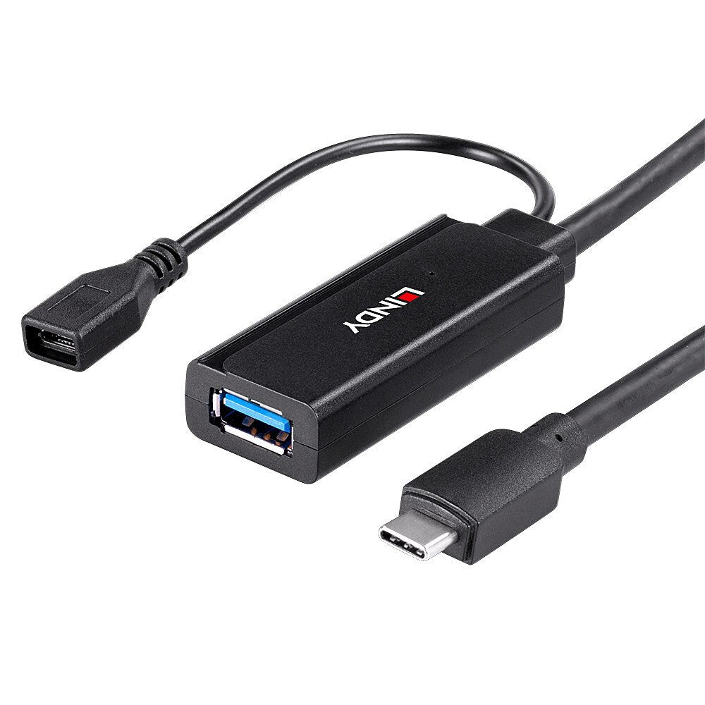 EAN 4002888433525 - Lindy 43352 hub de interfaz USB 3.2 Gen 1 (3.1 Gen 1) Type-C 5000 Mbit/s Negro imagen 3