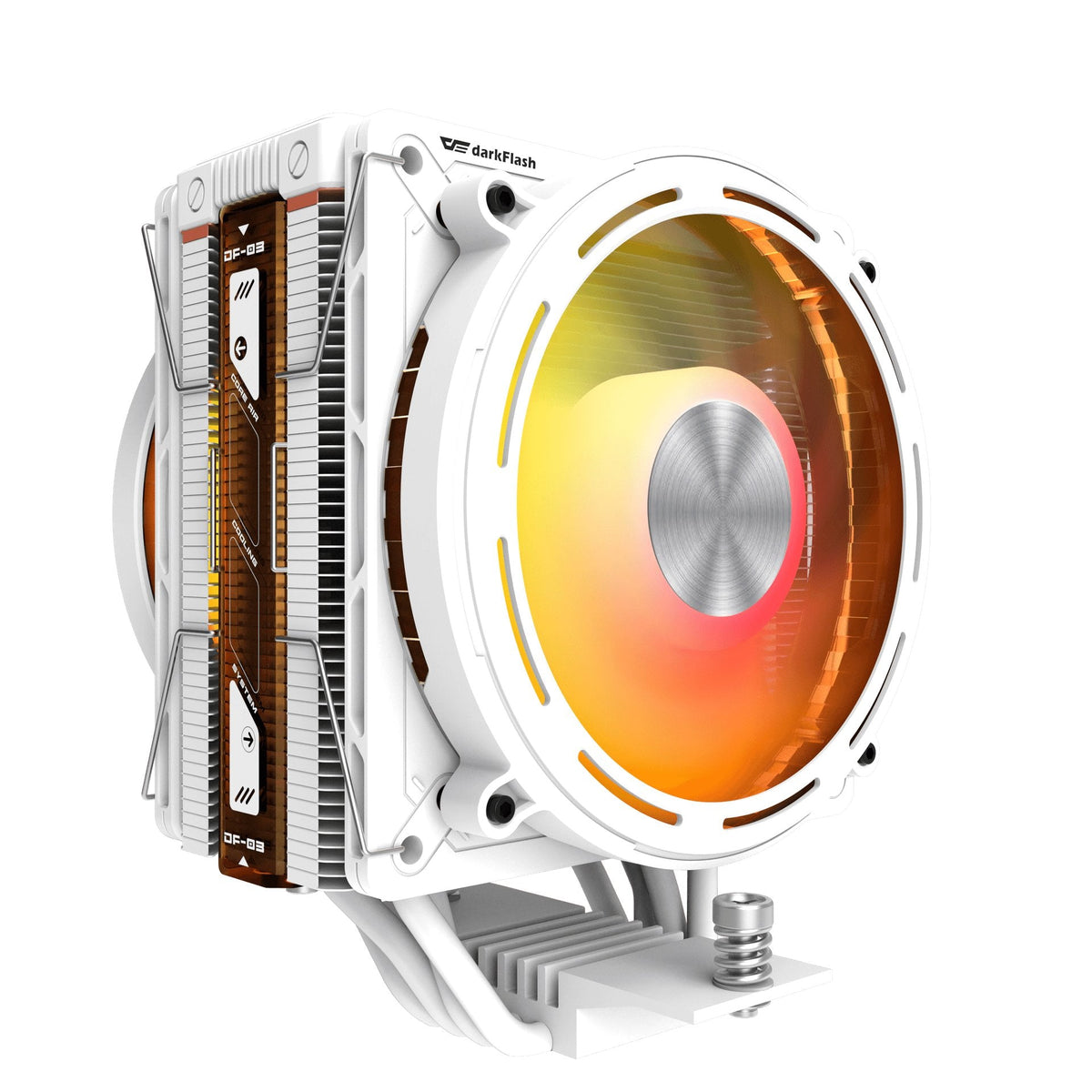 Ventilador Universal Explore E400 Plus A-Rgb Blanco Darkflash Ventilador De 120 Mm / Argb / 230 W Tdp / 1851/1700/1200/115x Y Amd Am5/Am4