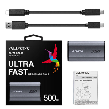 EAN 4711085935786 - ADATA SE880 500 GB USB Tipo C 3.2 Gen 2 (3.1 Gen 2) Wifi Gris imagen 7