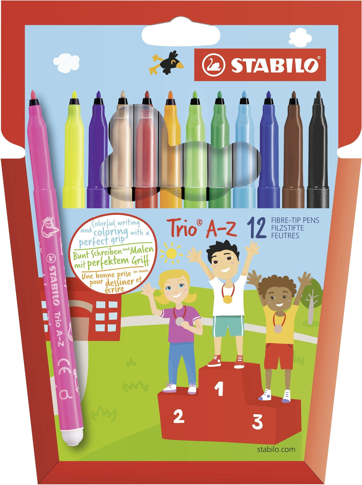 Stabilo Rotulador Trio Az Colores Surtidos Estuche De 12