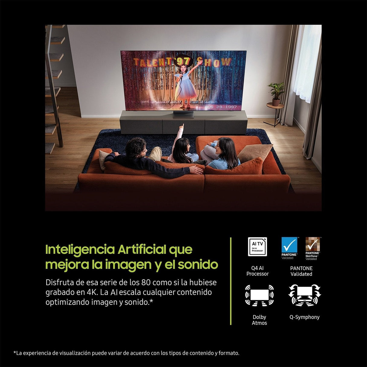 Televisor Samsung  55" Qled Q6f 4k Vision Ai Smart Tv 2025