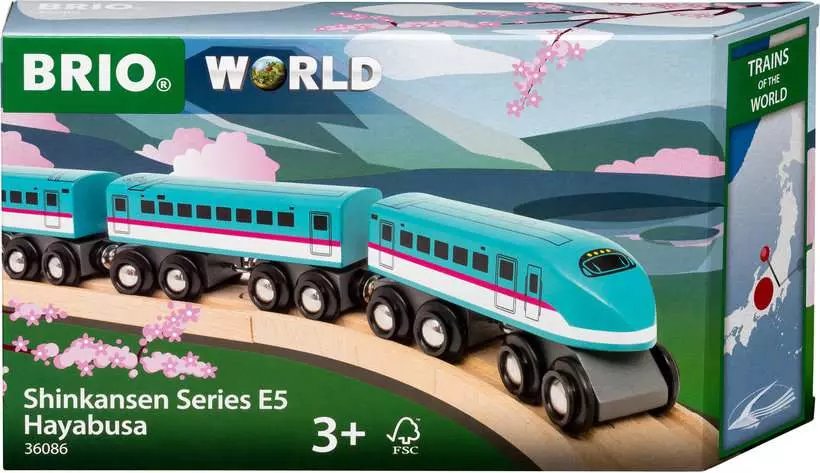 Brio World World - Trains Of The World Shinkansen E5 Hayabusa Zug, Vehículo De Juego 63608600