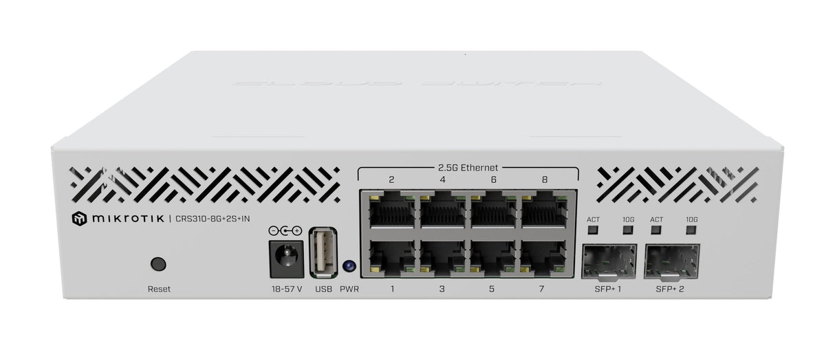 EAN 4752224008367 - Mikrotik CRS310-8G+2S+IN: L3 Smart Switch Gestionado 2.5G Ethernet (100/1000/2500) Energía sobre Ethernet imagen 3