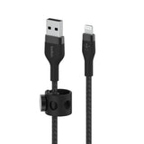 Usb-A To Ltg_braid Silic 3m Black