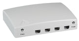 Ftth Indoor Anschlussbox Fr 4fasern, 4kupplungen, Faserberlngenaufnahme