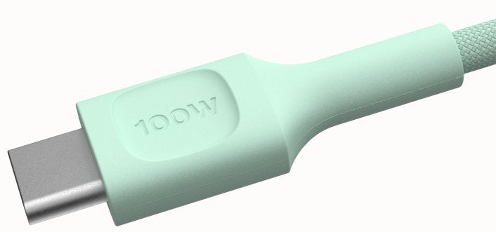 Kabel Usb-C-Usb-C Powerstream 100w Oplot 1,2m Zielony
