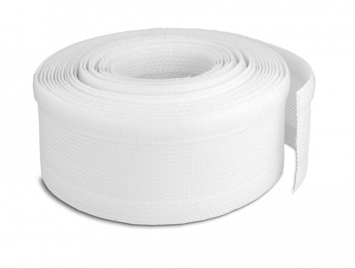 Delock Geflechtschlauch Con Klettverschluss 10 M X 32 Mm Blanco