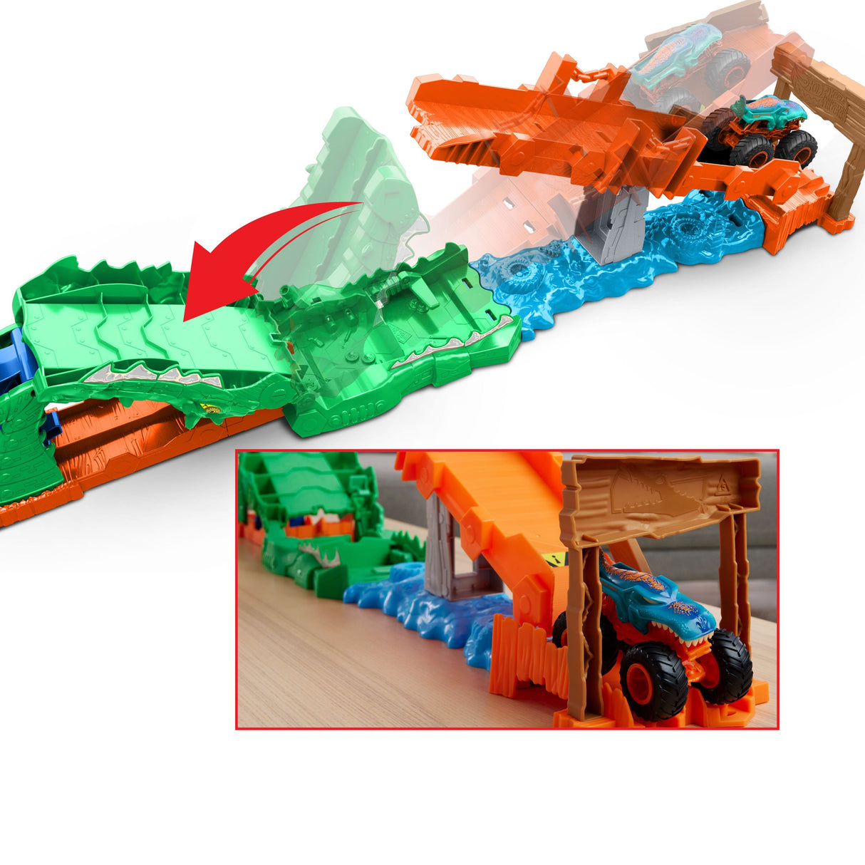 Noquea Al Cocodrilo Hot Wheels Monster Trucks