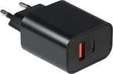 Inter-Tech Pd-Charger Usb C,Psu Pd-2120, Pd+Qc 20w Negro