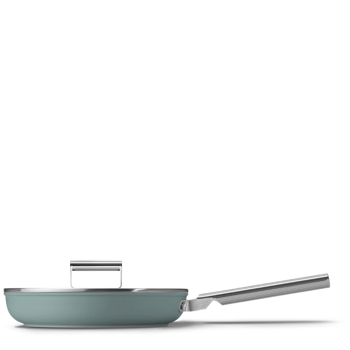 Smeg Fpf2802egm Bratpfanne, 28 Cm, Keramik, Edelstahlgriff, Smaragdgrün