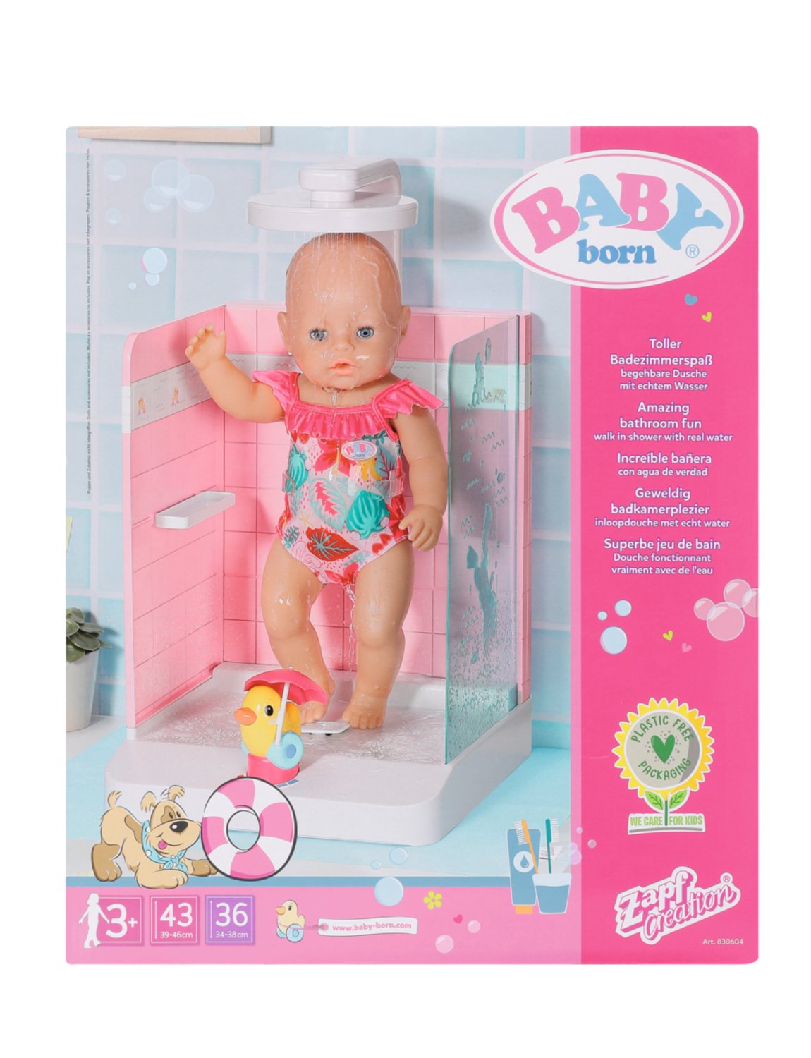 Accesorios Para Muñecas Zapf Creation Baby Born® Bath Walk In Shower,  830604