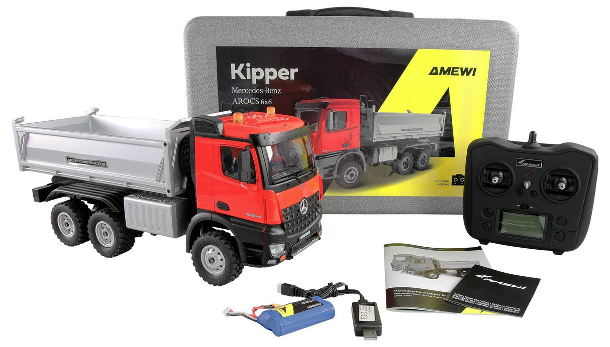 Amewi Mercedes-Benz Arocs Kipper 6x6 1:14 Rtr Rot