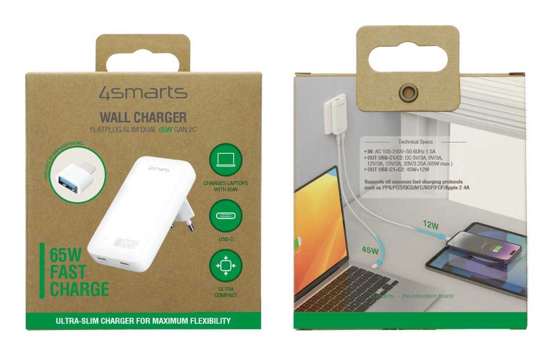EAN 4252011910564 - 4smarts 542065 cargador de dispositivo móvil Universal Blanco Corriente alterna Interior imagen 4