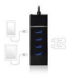 Ewent E1137 Hub Usb Tipo C 4 Pueros Usb 3.1