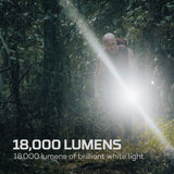 Linterna Davinci 18000. Recargable. Nebo