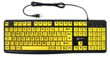 EAN 3521350020762 - Geemarc Telecom 3521350020762 teclado Universal USB QWERTY Negro, Amarillo imagen 1