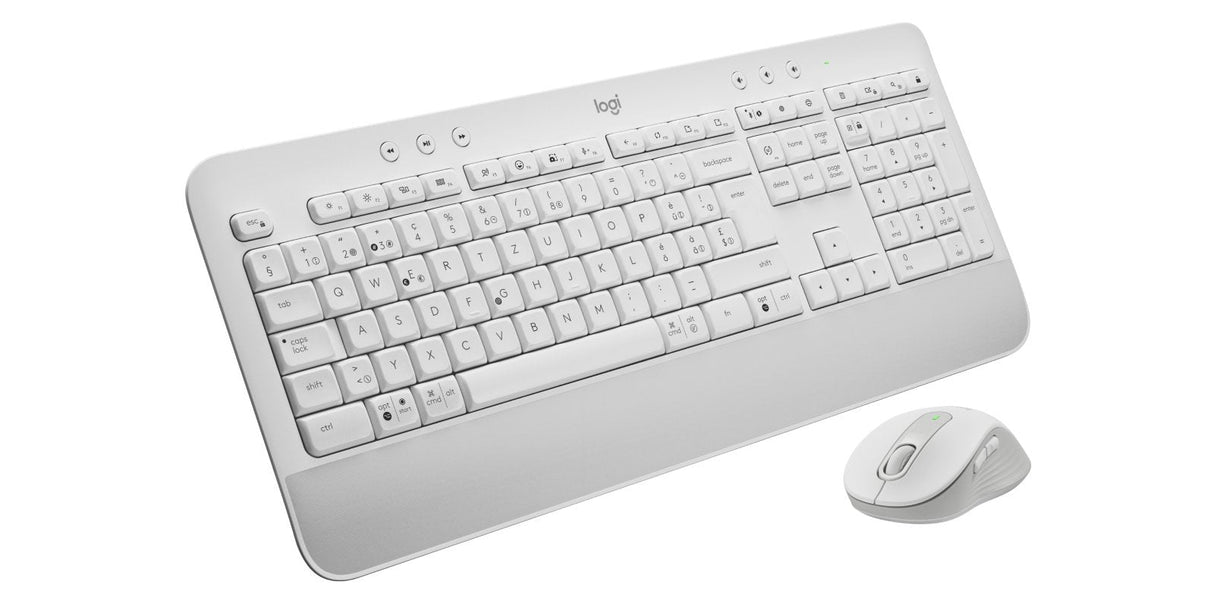 Logitech Signature Mk650 Combo For Business Juego De Teclado Y Ratón Inalámbrico Bluetooth Le Qwertz Suizo Blanco Hueso