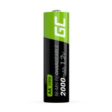 Pilas Recargables Greencell Aa 2000 Mah (2 Pcs)