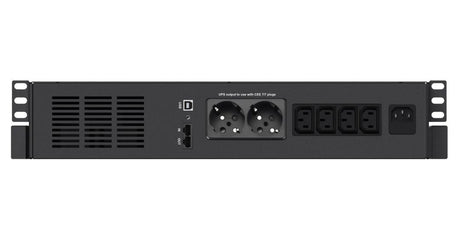 EAN 3700085660621 - Infosec X4 800 RM Plus sistema de alimentación ininterrumpida (UPS) Línea interactiva 0,8 kVA 480 W 6 sal imagen 3