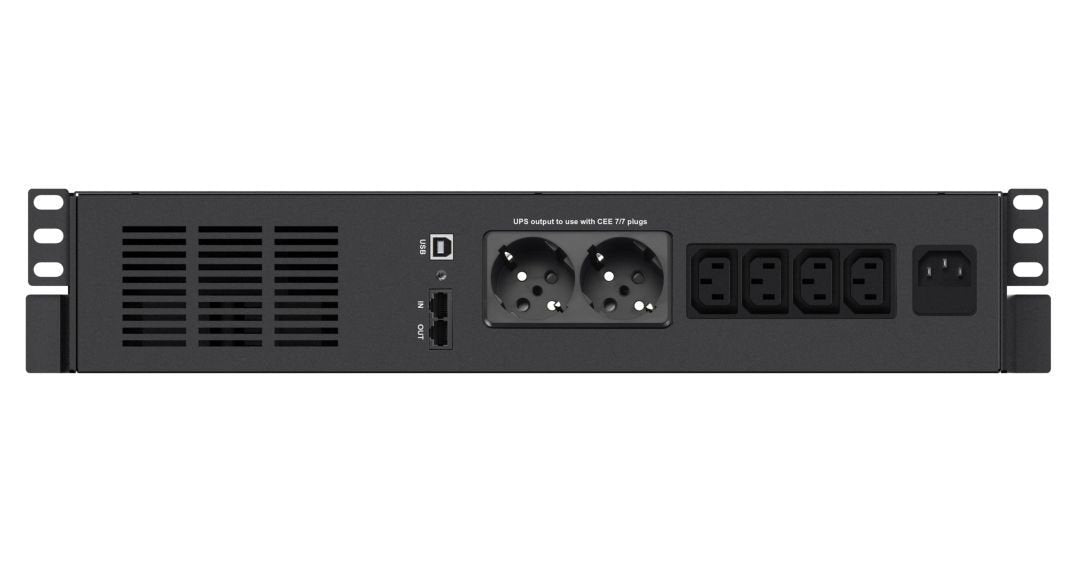 EAN 3700085660614 - Infosec X4 600 RM Plus sistema de alimentación ininterrumpida (UPS) Línea interactiva 0,6 kVA 360 W 6 sal imagen 3