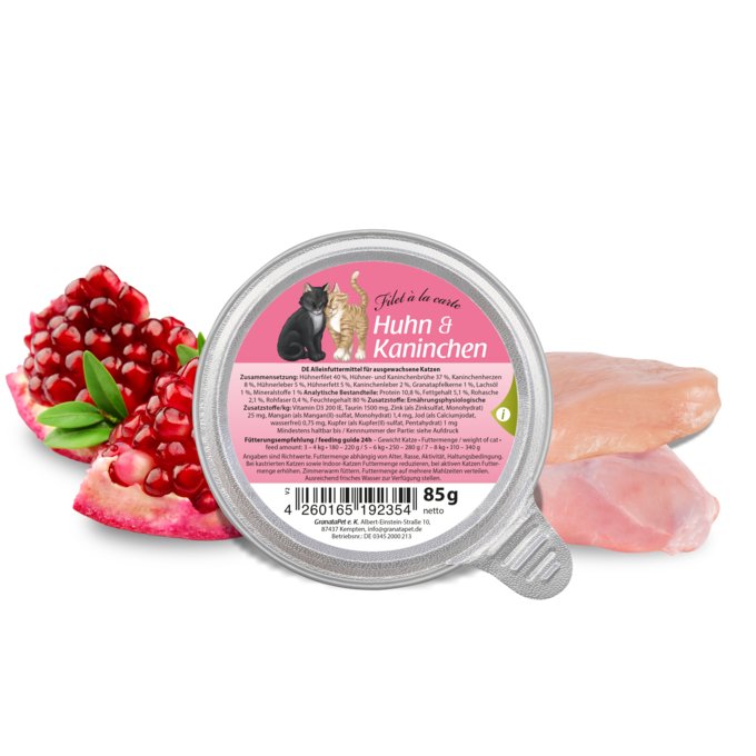 Granatapet Filet Á La Carte Chicken With Rabbit - Comida Húmeda Para Gatos - 85g