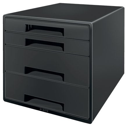 Leitz Schubladenbox Cube Negro Gris Din A4