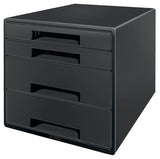 Leitz Schubladenbox Cube Negro Gris Din A4