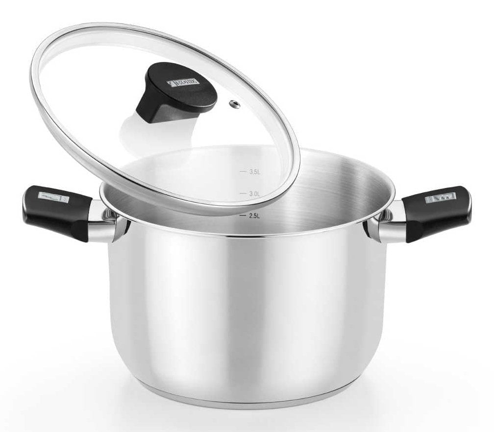 Olla Elite Inox M240220 20cm 4l Acero Inoxidable Apta Para Inducción