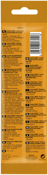 Bolígrafos De Tinta Bic Cristal Large 888746/ 5 Unidades/ Azul