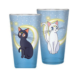 Vaso Grande Abystyle Sailor Moon Luna Y Artemisa 400 Ml