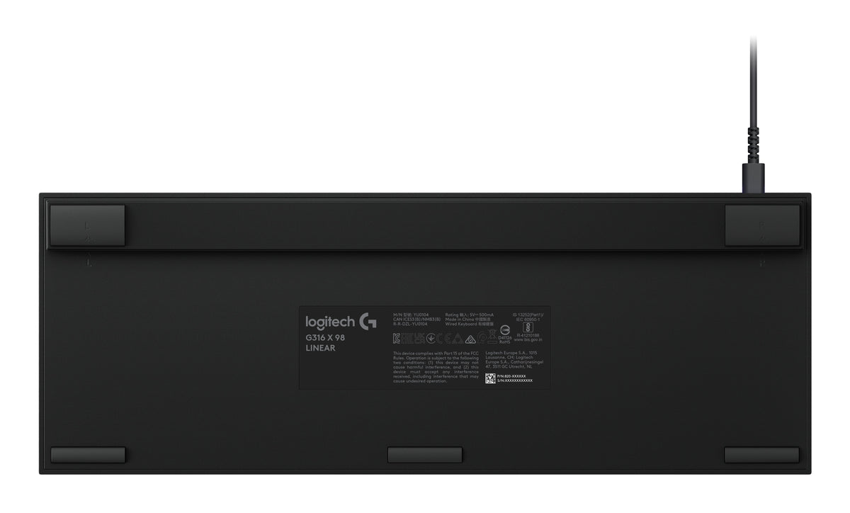Logitech G G316 X 98 Teclado 98% Retroiluminación Usb Qwerty Italiano Interruptor: Tactile Negro